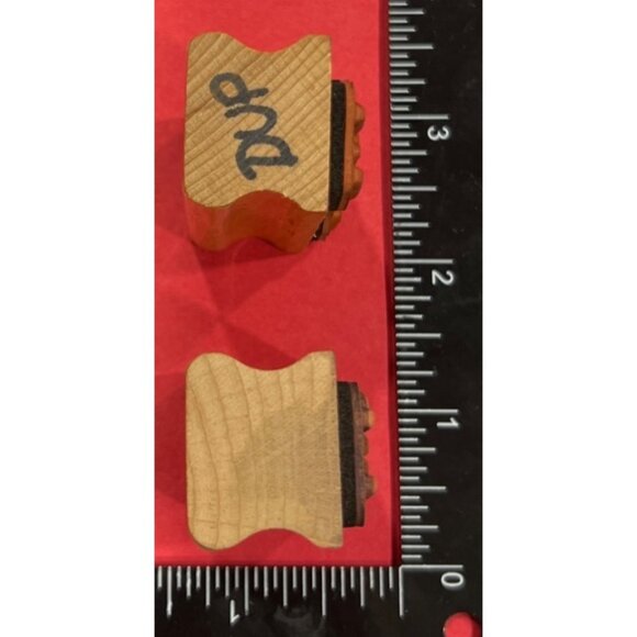 Vintage Peace Wood Mounted  Rubber Stamp - Picture 3 of 4